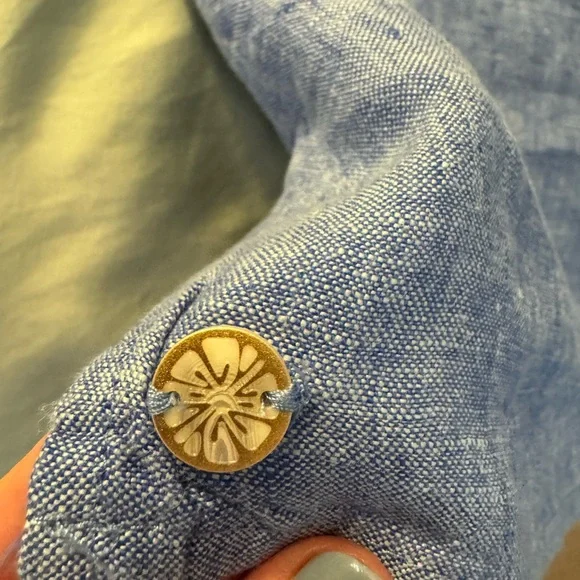 NWOT Lilly Pulitzer Pilar Tunic Linen Dress. Blue. Sz XL - Picture 12 of 12